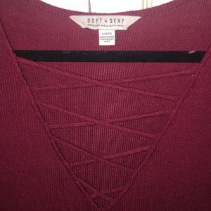 American Eagle Outfitters Dresses - 3/4 sleeve maroon dress American Eagle Outfitters Dresses - 3/4 sleeve maroon dress
